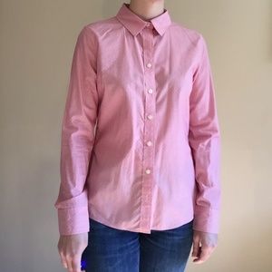 Banana Republic button down pinstripe and polka dot